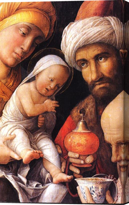 Andrea Mantegna Adoration of The Magi [detail] Stretched Canvas Print / Canvas Art